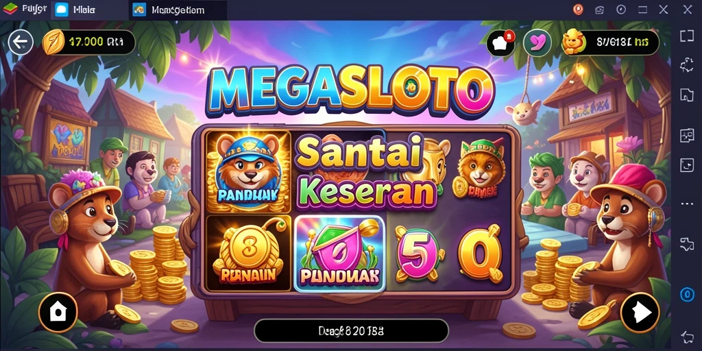Tampilan gameplay seru dan penuh warna dari MEGASLOTO.