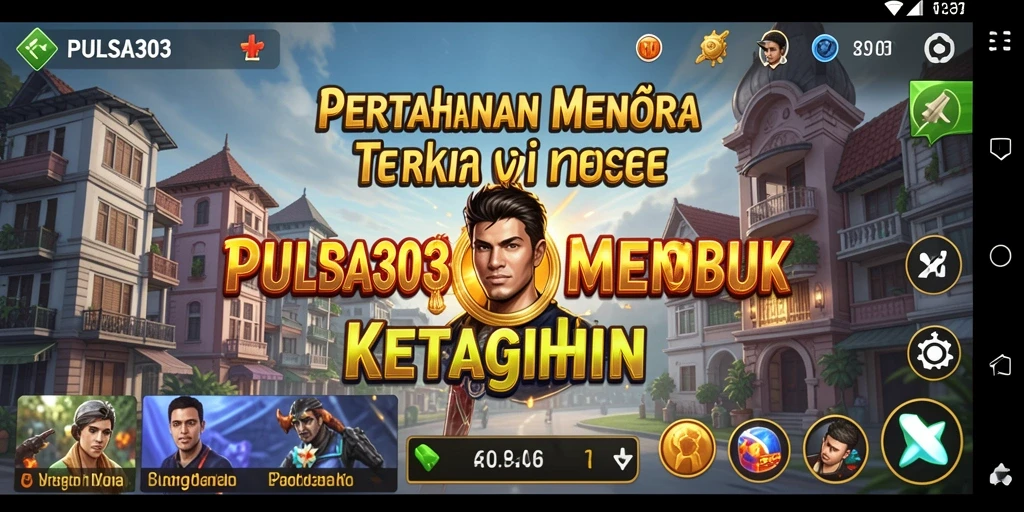 Tangkapan layar PULSA303 menunjukkan aksi seru dalam permainan Tower Defense.