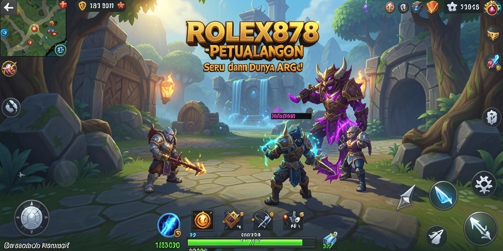Tampilan mendebarkan dari gameplay ARPG ROLEX878.