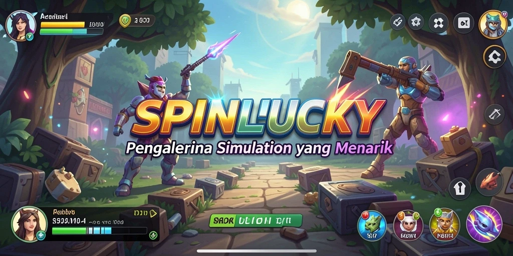 Tampilan gameplay SPINLUCKY yang menarik dan realistis.